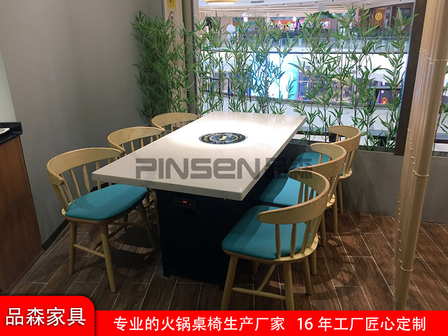 白銀實木火鍋店桌椅沙發價格